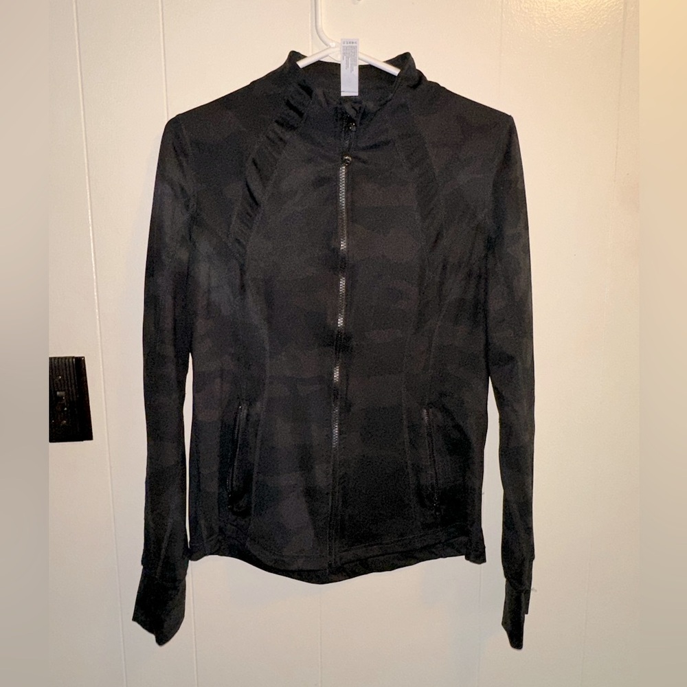 90 Degree by Reflex- gray camouflage zip up - size medium